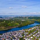 Drohnenflug mit Blick auf Koblenz-Lay