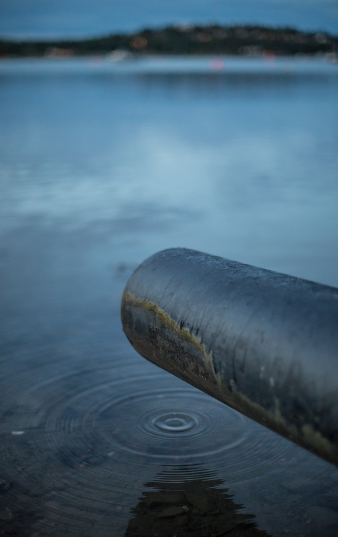 Droplets in the water