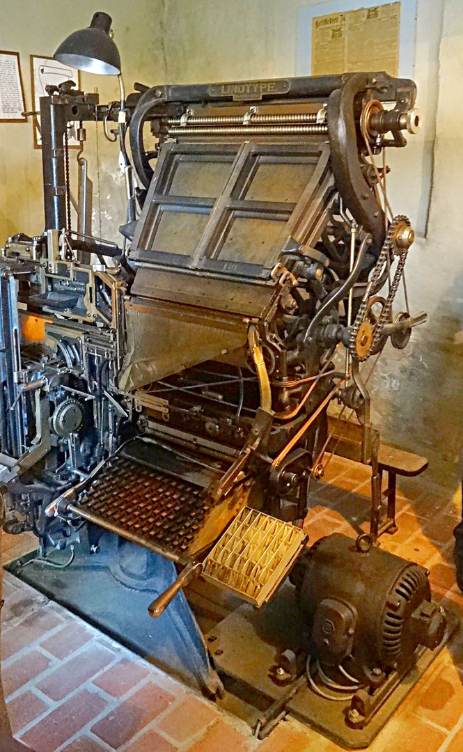 Drucken analog - Linotype