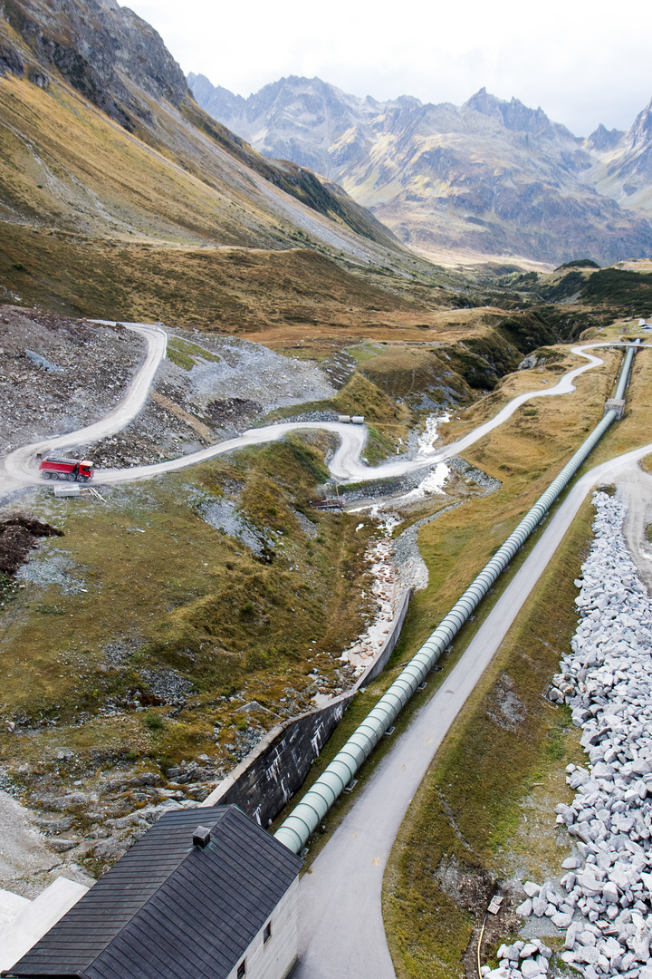 Druckleitung an Bieler Höhe (Silvretta)