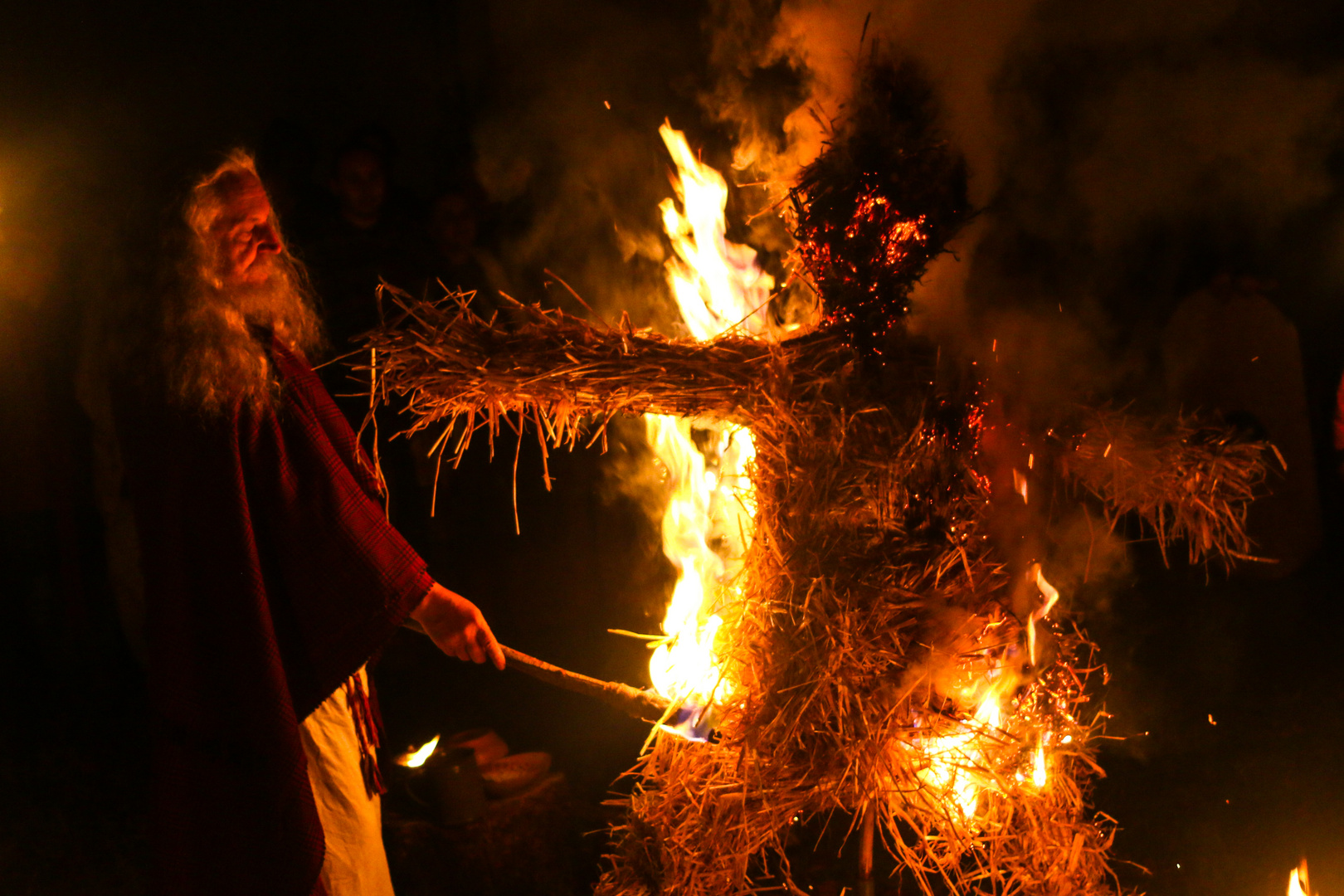 Druide beim Samhain Ritual