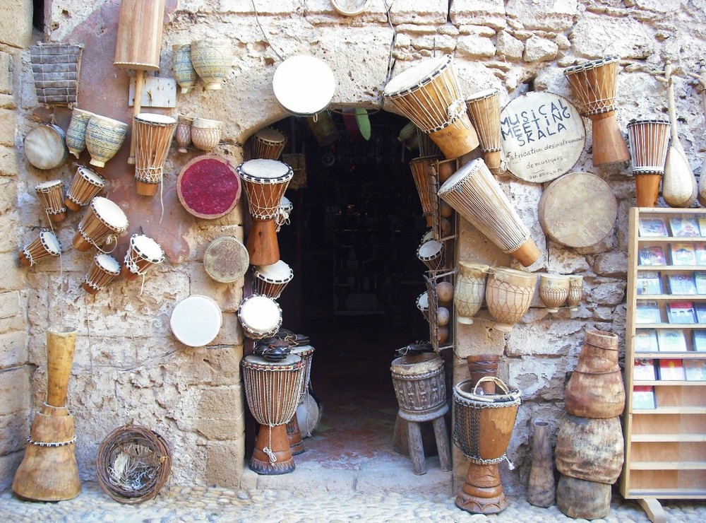 Drum store in Essaouira