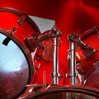 Drummer in red
