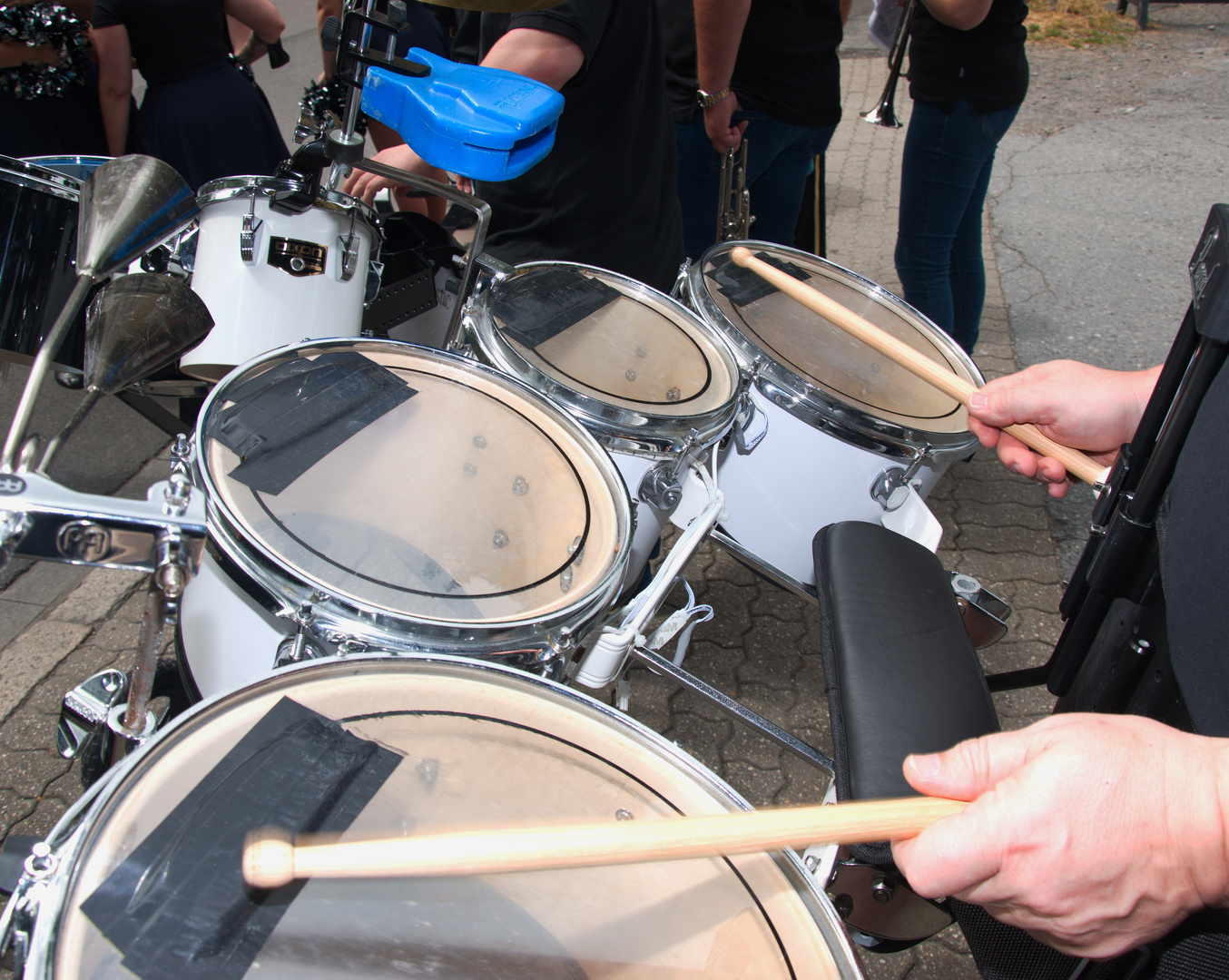 Drums of marching band at Gevelsberg