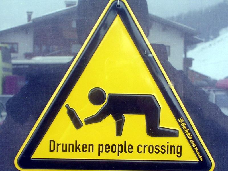 Drunken crossing...