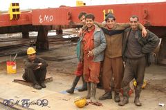 Dry Dock Workers...