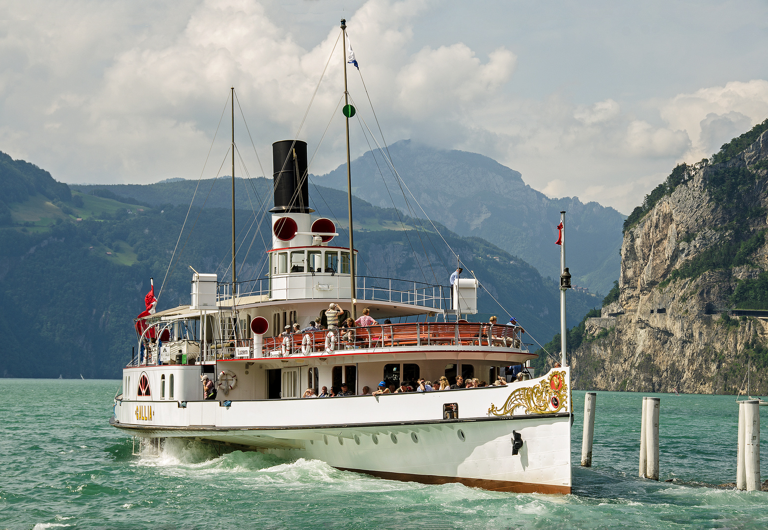 DS Gallia Schifffahrtsgesellschaft Vierwaldstättersee  Flüelen