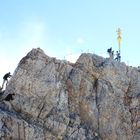 Ds Gipfelkreuz der Zugspitze