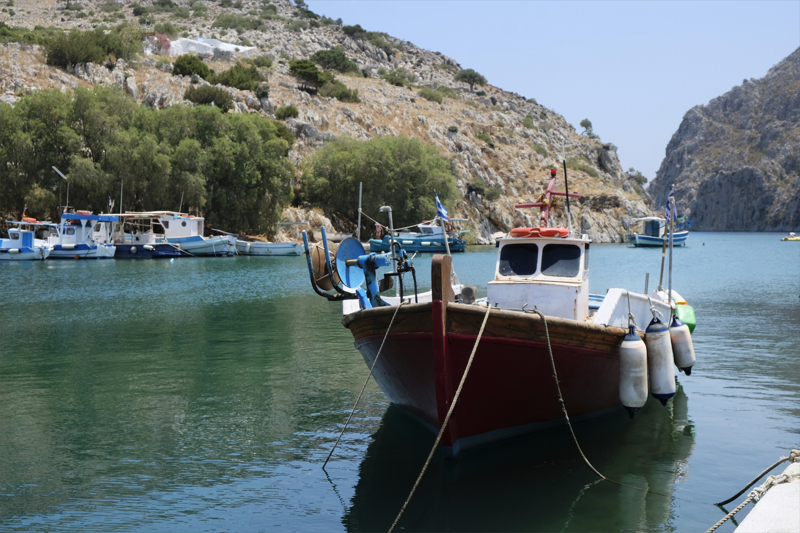 _DSF8077__FISHING BOATS IN BLUE WATERS__