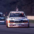 DTM 1991 Zolder Gegengerade Ellen Lohr vor Roland Asch. AMG Mercedes