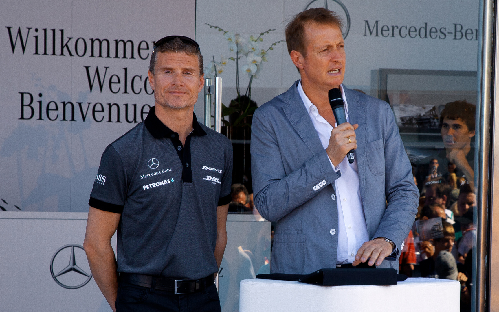 DTM Hockenheimring 27.04.2012 Pressekonferenz mit David Coulthard
