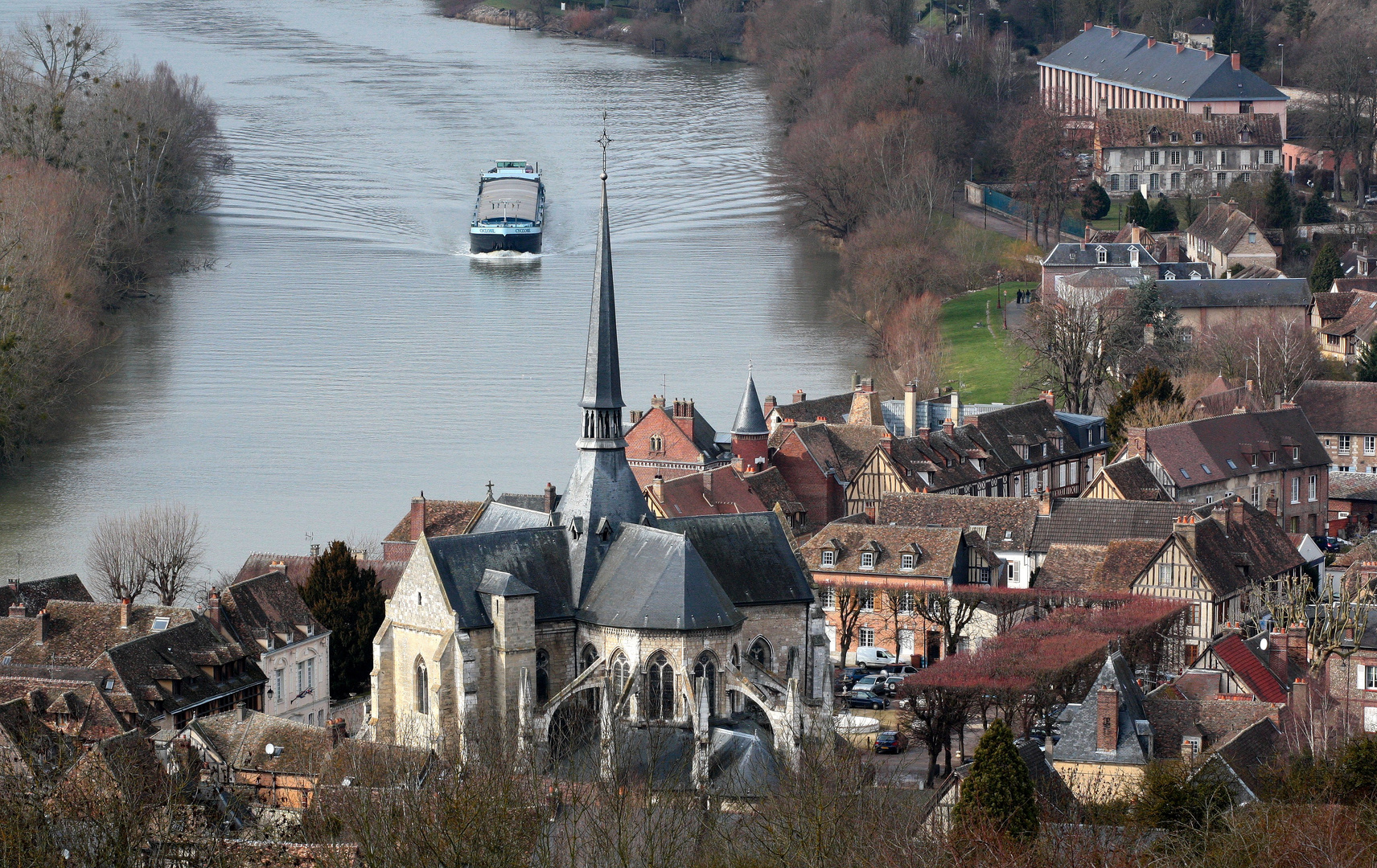 du haut de la colline