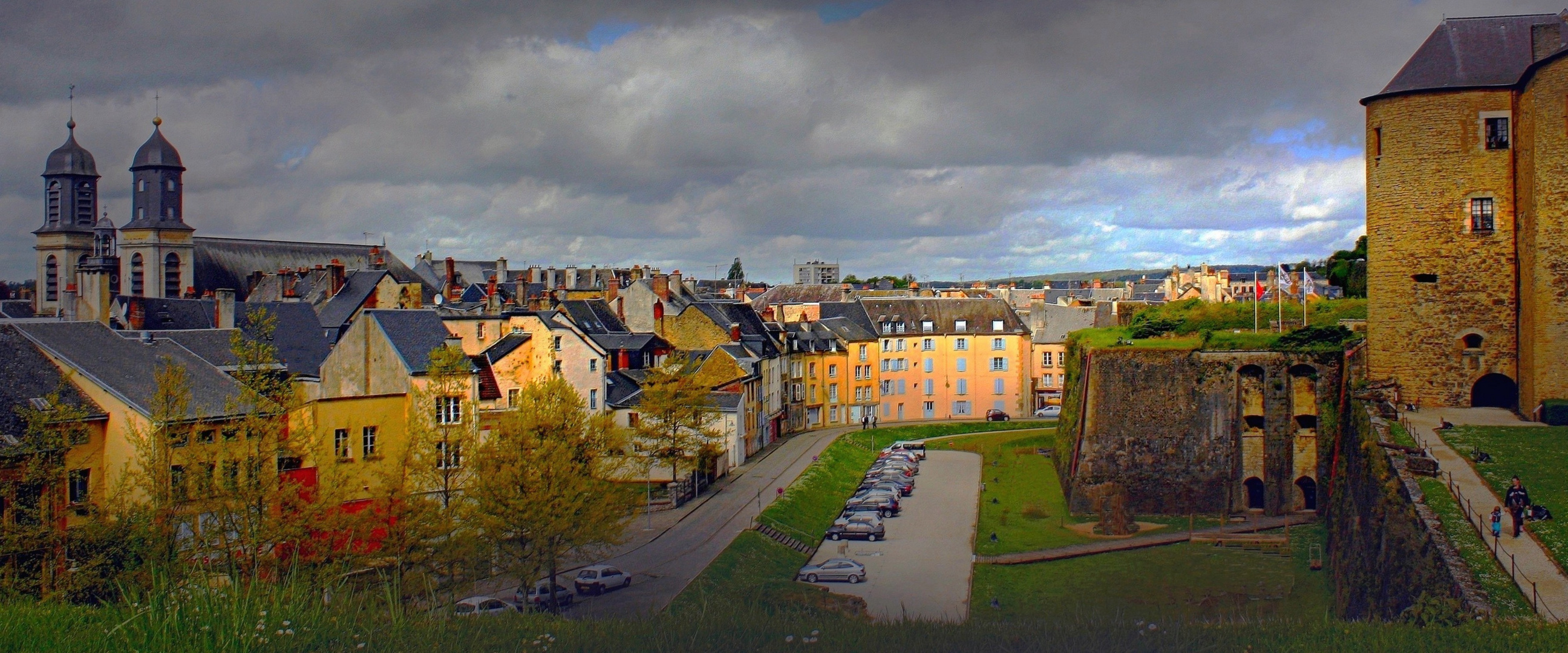 Du haut des remparts du château