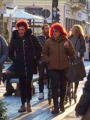 Du rouge dans une rue de San Remo…