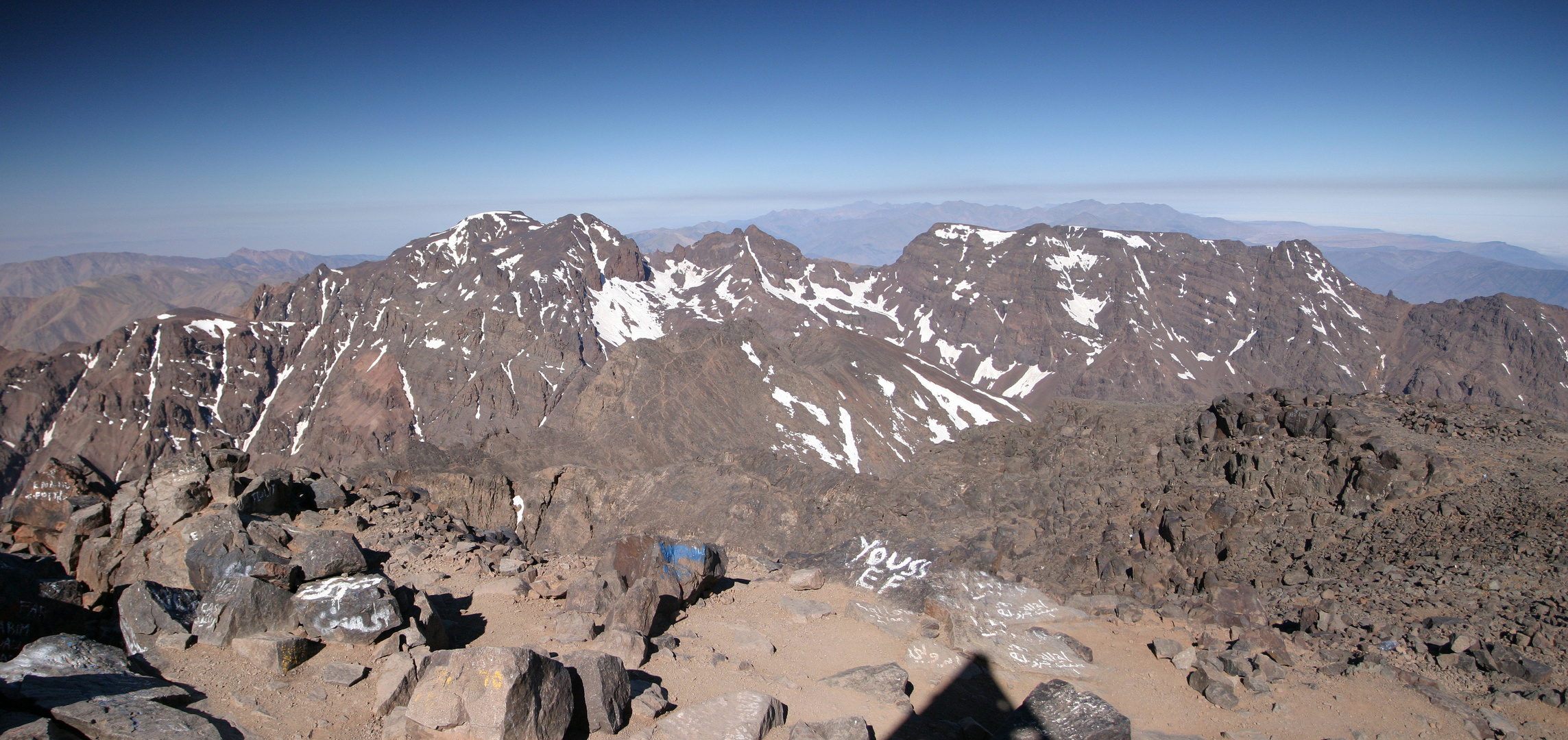 Du sommet du Toubkal (4167m)