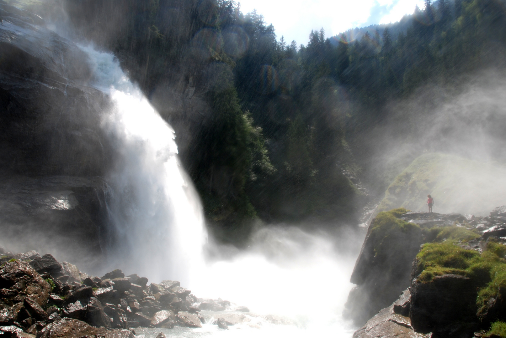 Du und der Wasserfall