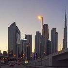 Dubaï à la tombée de la nuit