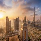 Dubai bei Sonnenaufgang