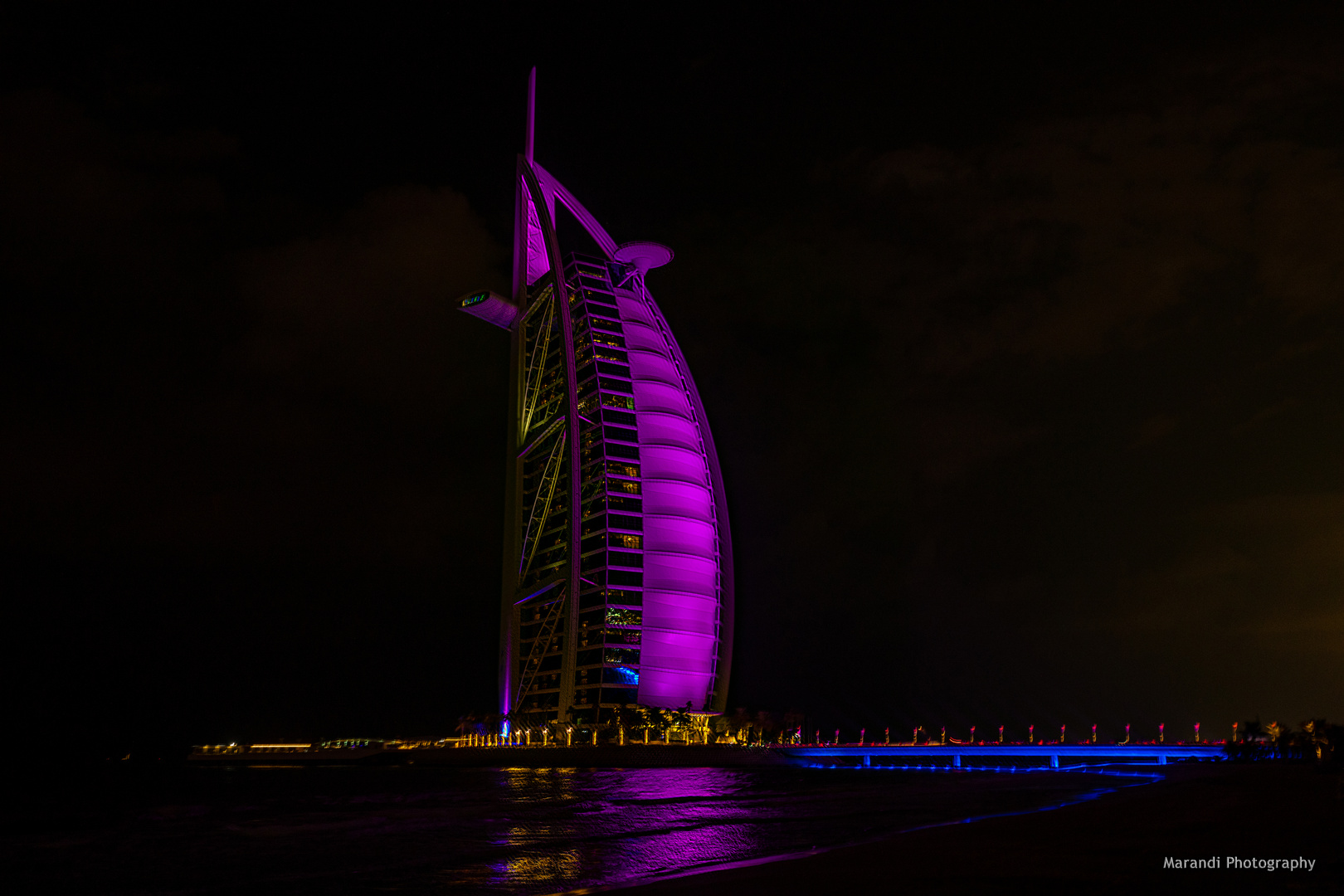 Dubai -Burj al Arab - at night