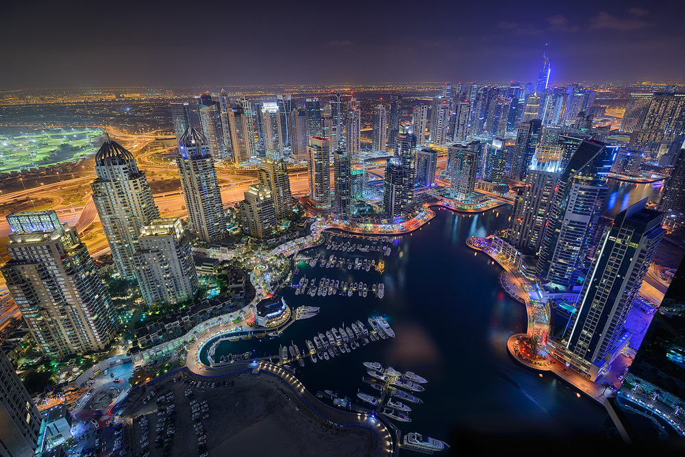 Dubai City Lights Foto & Bild asia, middle east, united arab