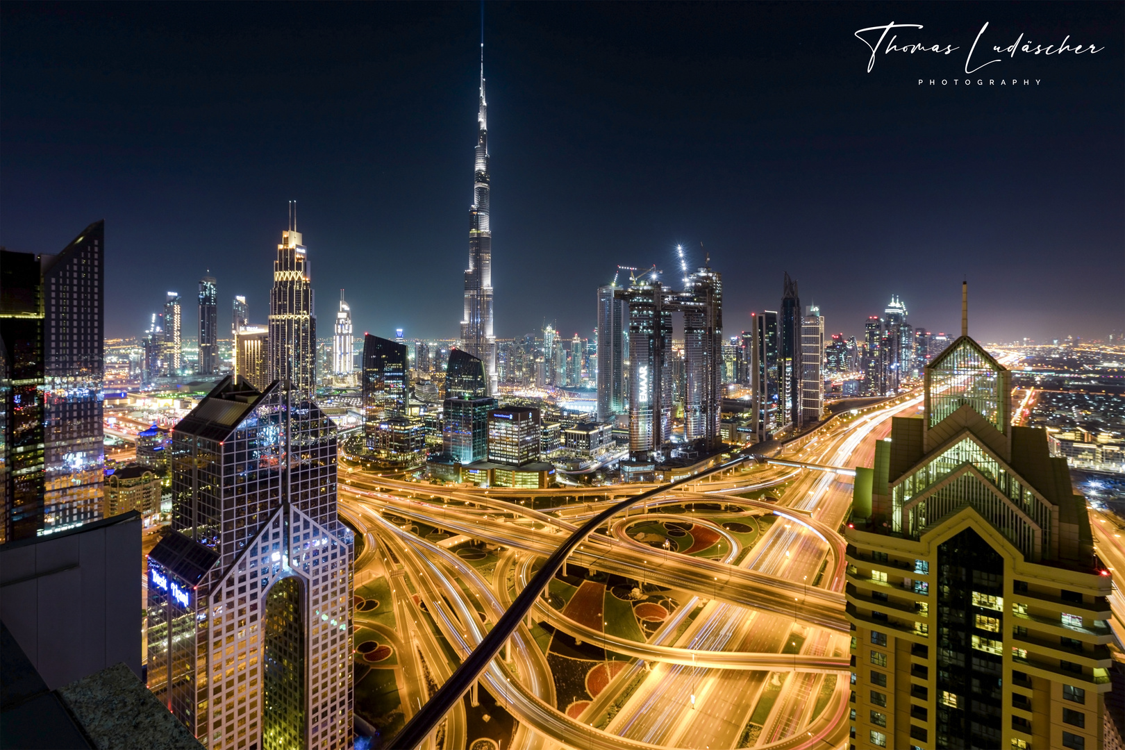 Dubai Downtown mit Burj Khalifa