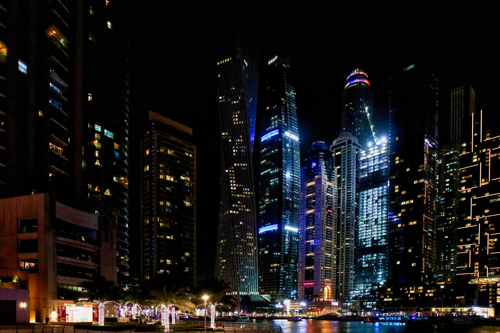 Dubai Marina by night