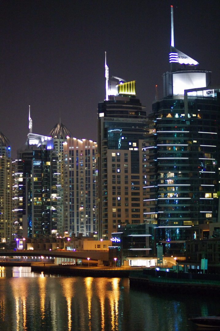 Dubai Marina by night