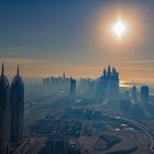 Dubai Marina from a hot Air Balloon