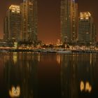 Dubai Marina - Nachtfoto - Spiegelung - HDR