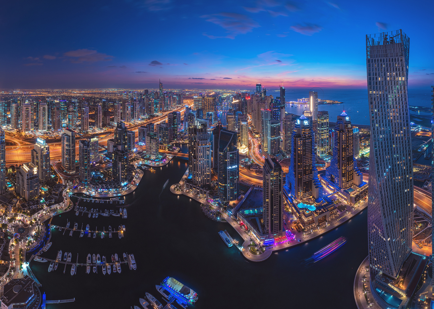 Dubai Marina Panorama Foto Bild asia middle east Dubai Marina Panorama Foto Bild asia middle east