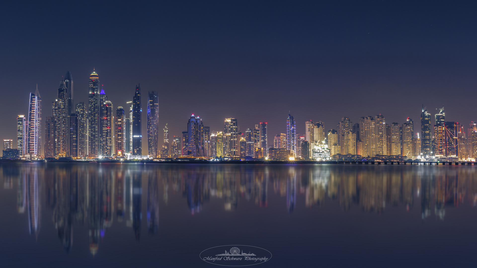Dubai Marina Skyline Foto Bild Architektur Architektur Bei Nacht Night Bilder Auf Fotocommunity