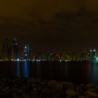 Dubai Marina, Skyline bei Nacht