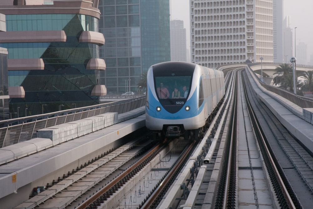 Dubai Metro -red line- Trade Centre Road