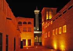 Dubai Museum und Große Moschee nahe dem Creek