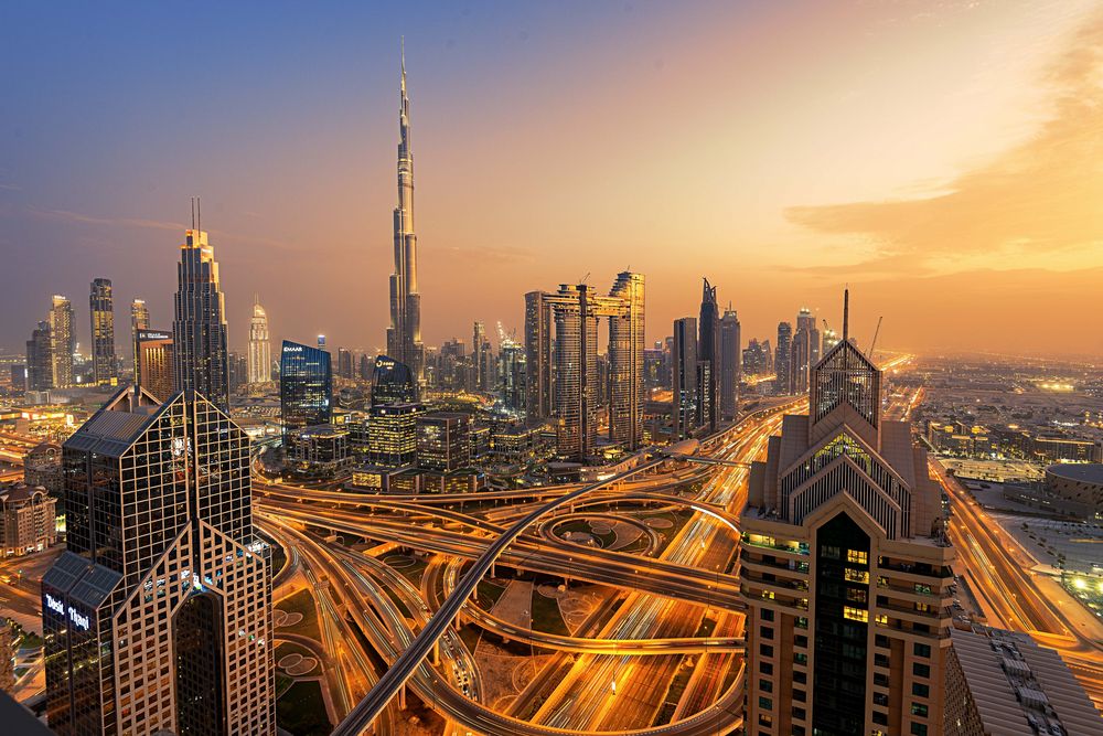 Dubai Sheikh Zayed Road Foto & Bild  asia, middle east, united arab 