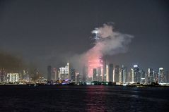 Dubai, Silvesterfeuerwerk 2021 am Burj Khalifa