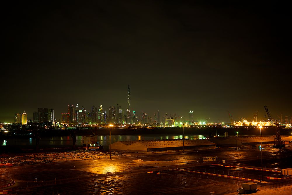 Dubai Skyline and Port