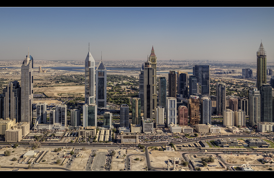 Dubai Skyline from Heli 2