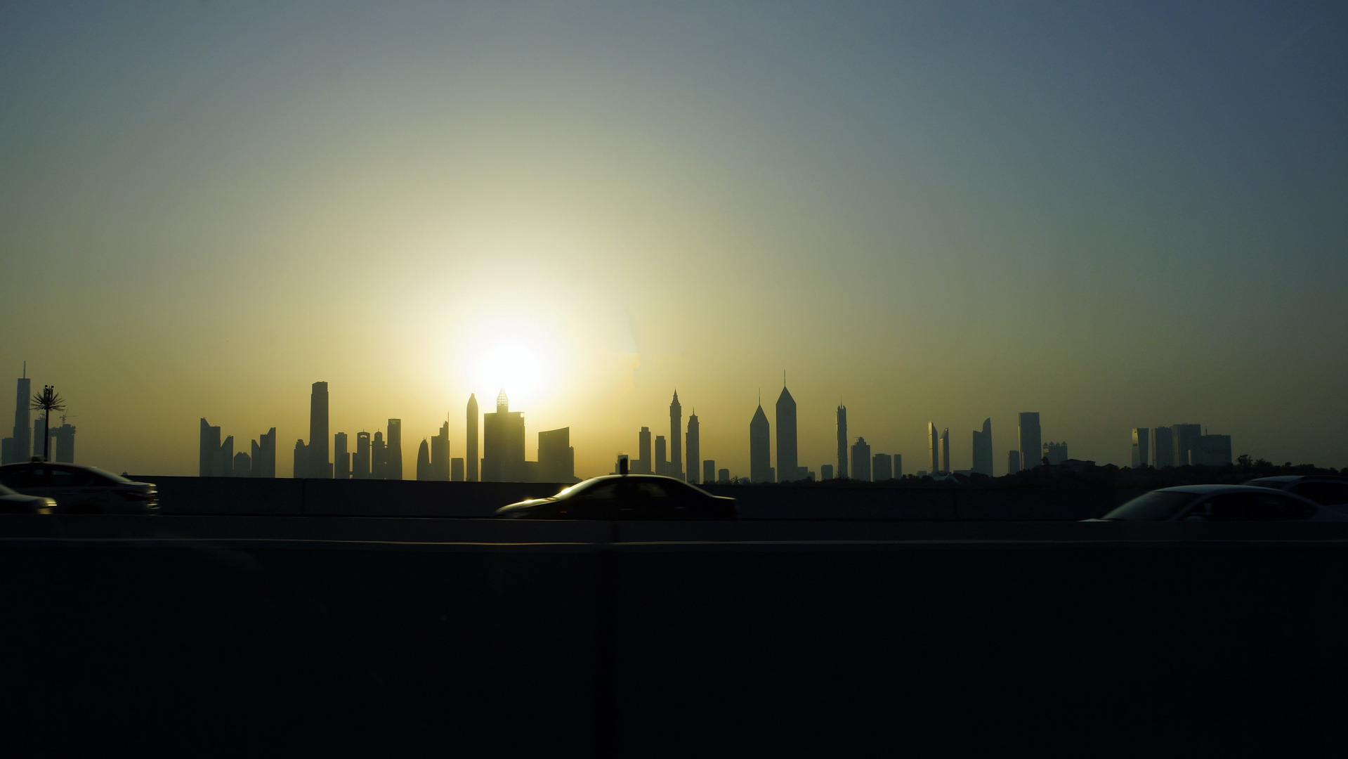 Dubai Skyline Sonnenuntergang