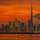 Dubai Skyline sunset