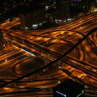 Dubai Straßen bei Nacht