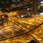 Dubai's Autobahn vom Burj Khalifa aus