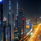 Dubai's Sheik Zayed Road and Towers in 2013
