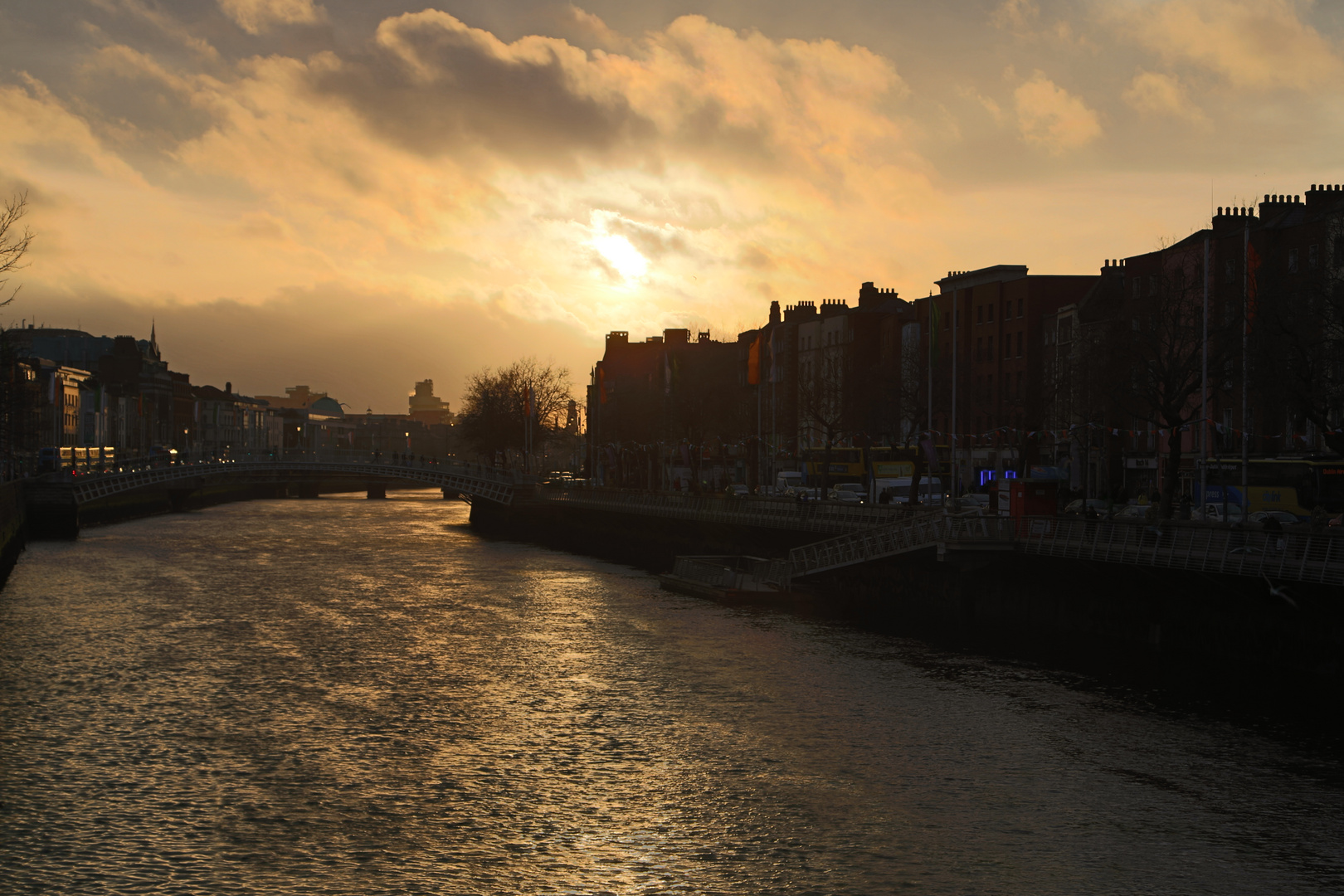 Dublin bei Sonnenuntergang