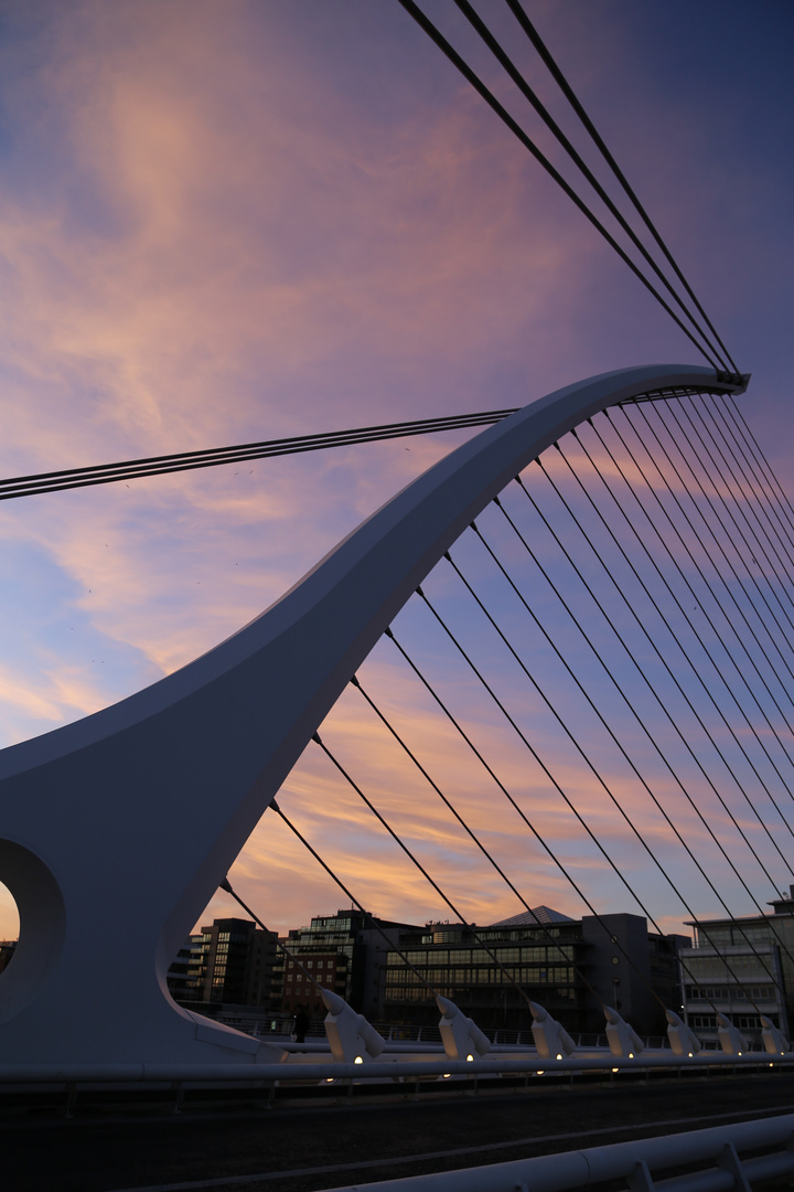 Dublin - Brücke in Form einer Harfe