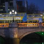 Dublin bus over O'connell bridge