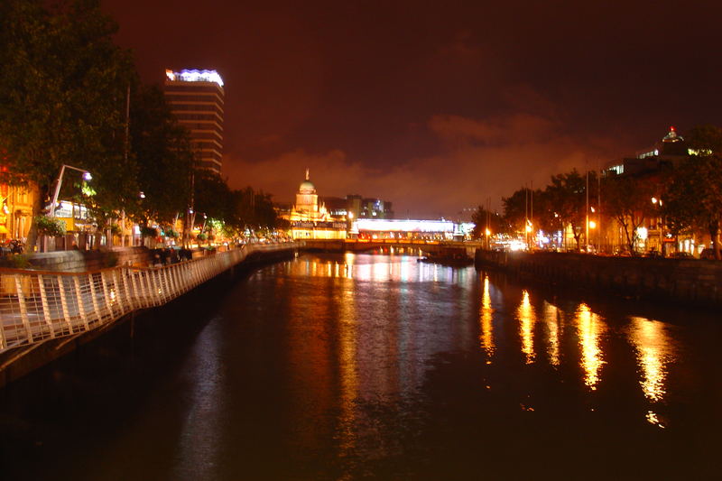 Dublin City by night