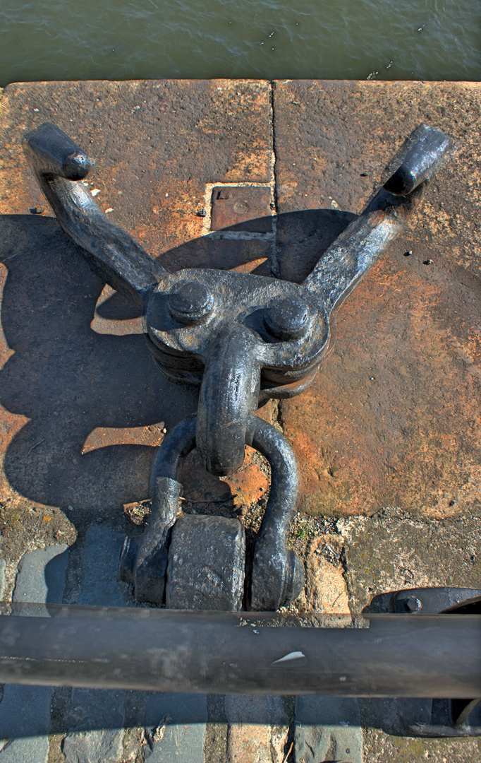 Dublin: Detail am Hafen