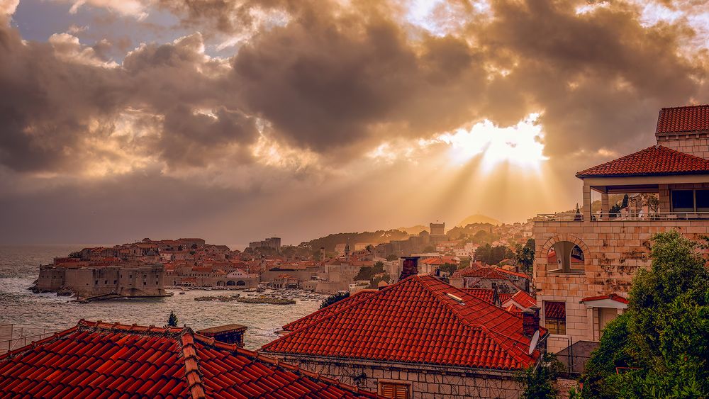 Dubrovnik Sonnenstrahlen