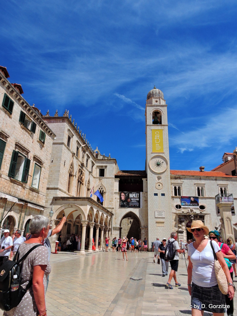 Dubrovnik-Sponza Palast und Glockenturm